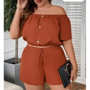 Ladies’ Crop Top & Shorts Set