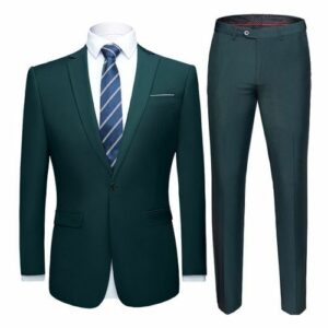 Dark Green Slim Fit Suit