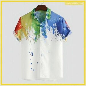 Hawaiian Print Short-Sleeve T-Shirt